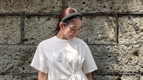 【40代スナップ】一枚で華やか見え「大人のデザインT」が暑い夏に大活躍の予感｜河野なみこさん