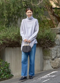 【365 DAYS SNAP】IÉNAプレス 長谷川真美さんのニットスタイル