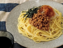 和えるだけ。かんたん美味しい【納豆スパゲッティ】買い出しも料理時間もないときにお助けレシピ