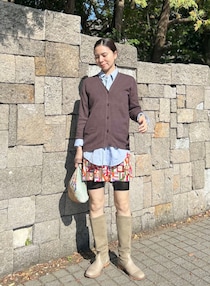 【365 DAYS SNAP】フリーランス 白鳥亜季さんのニットスタイル