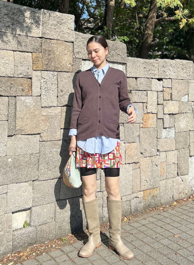 【365 DAYS SNAP】フリーランス 白鳥亜季さんのニットスタイル