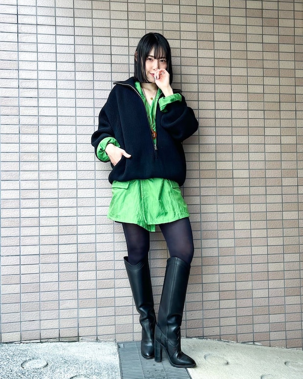 【365 DAYS SNAP】デザイナー 鈴木麻莉子さんのニットスタイル