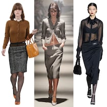 オフィスルックの新解釈。クールで女っぽい、90年代のNYみたいなペンシルスカートがキテる！