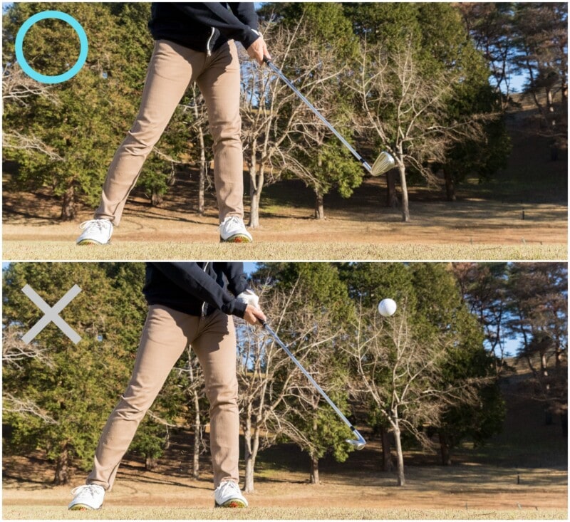 「インパクト後にフェースを返す」がポイント！方向性アップのコツ