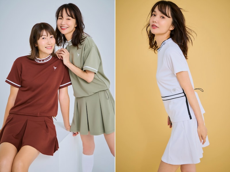 大人が着やすいスカートや“美人見え”セットアップ…三枝こころ監修のゴルフウェアが登場