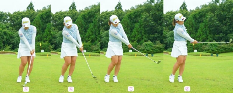 アプローチでダフリ・トップが出るなら右手を「く」の字に曲げてみよう