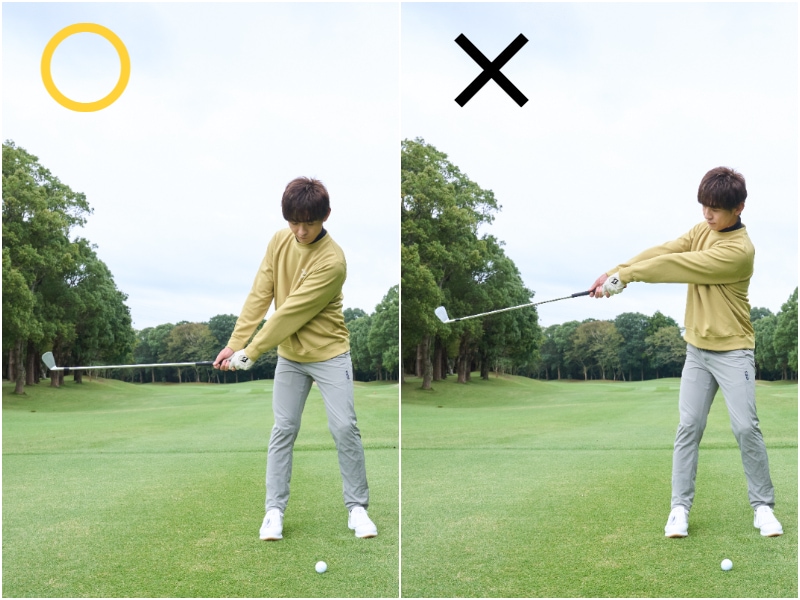 うまい人はインパクトで「手元が低い」！球がつかまるスイングの作り方を解説