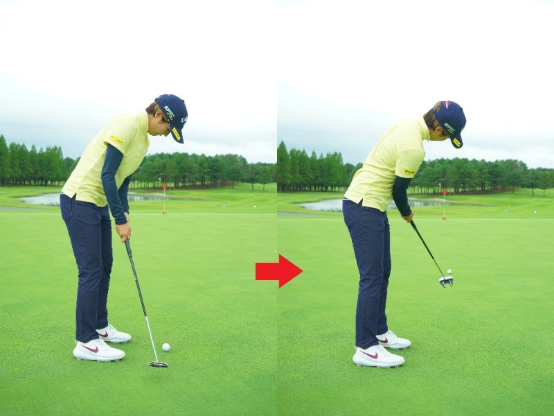 パッティングで距離感を養うコツは?ラウンド前は「遠いカップを狙う」