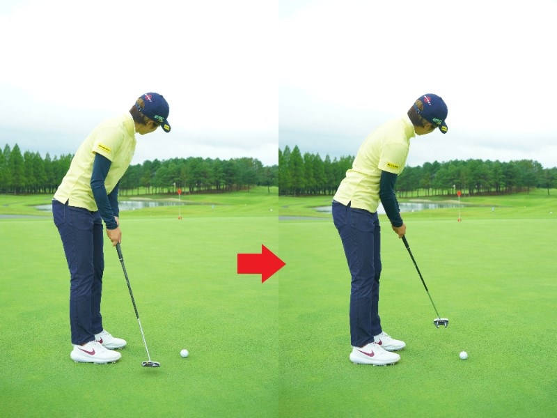 パッティングで距離感を養うコツは?ラウンド前は「遠いカップを狙う」