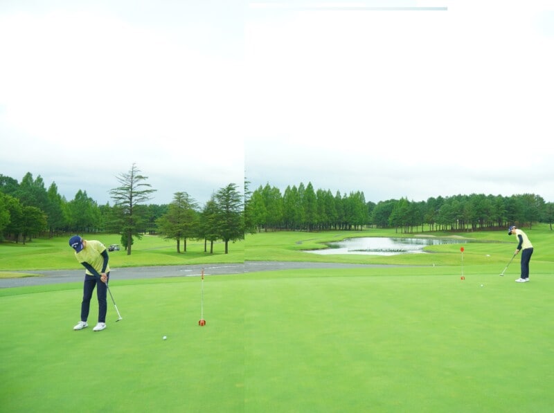 パッティングで距離感を養うコツは?ラウンド前は「遠いカップを狙う」