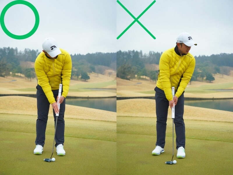 アドレスを「真っすぐ」にしてない？パターは左足オープンが正解