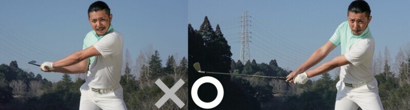 右ワキを締めないが正解!アイアンで球をつかまえて打つコツは…