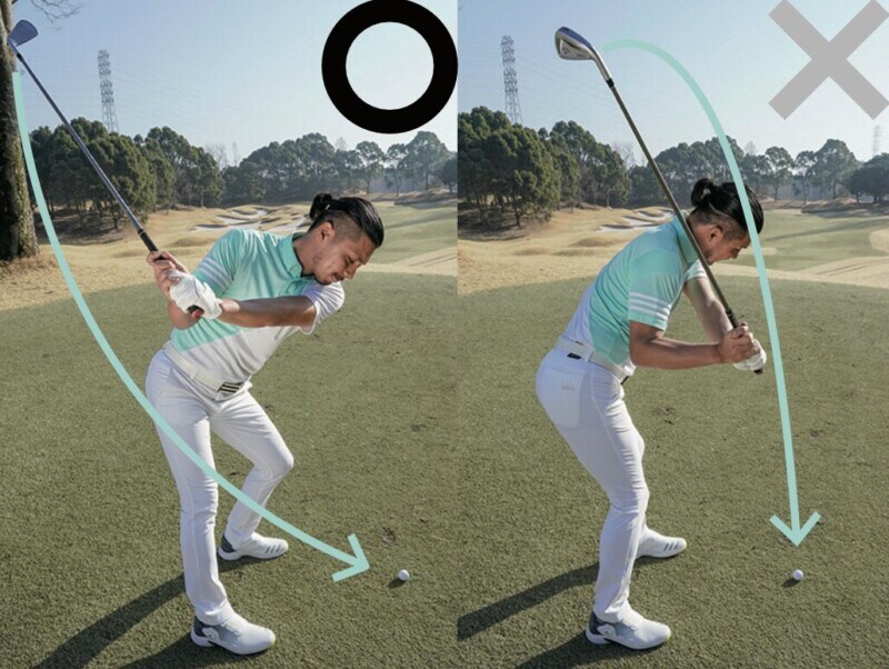 右ワキを締めないが正解!アイアンで球をつかまえて打つコツは…