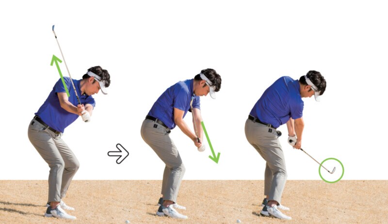 「手を使って打つ」とアイアンが上達する！傾斜地でも安定するコツは…