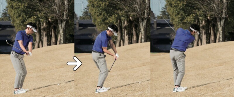 「手を使って打つ」とアイアンが上達する！傾斜地でも安定するコツは…