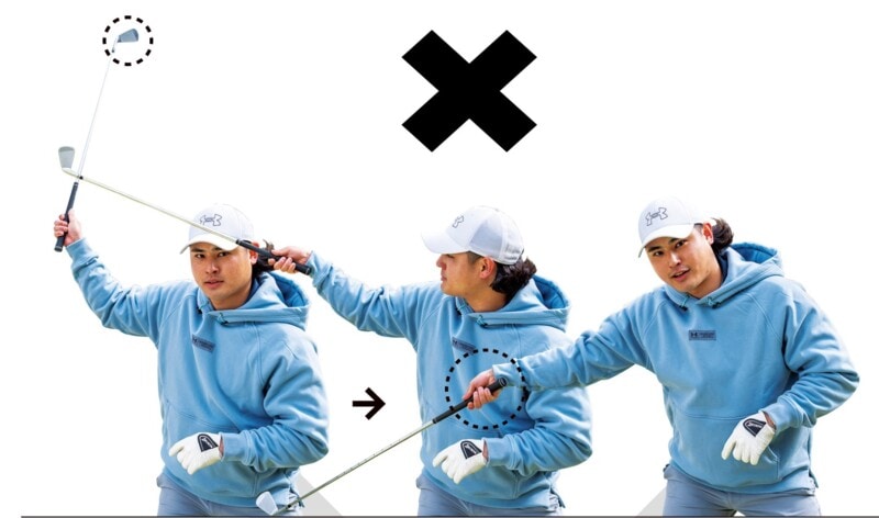 ボールをフェースに乗せる打ち方って?「右ヒジを体につける」が正解