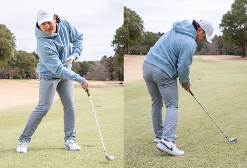 ボールをフェースに乗せる打ち方って?「右ヒジを体につける」が正解