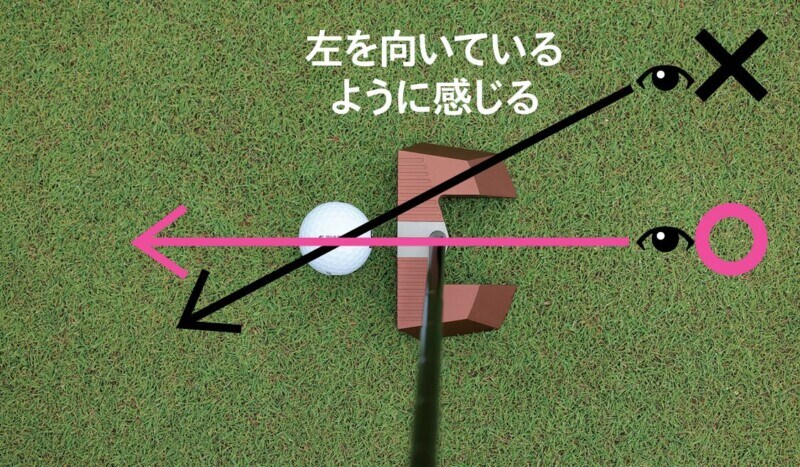 パッティングのミスの原因は目線にあり！ライン読みは「あおるように見る」が正解