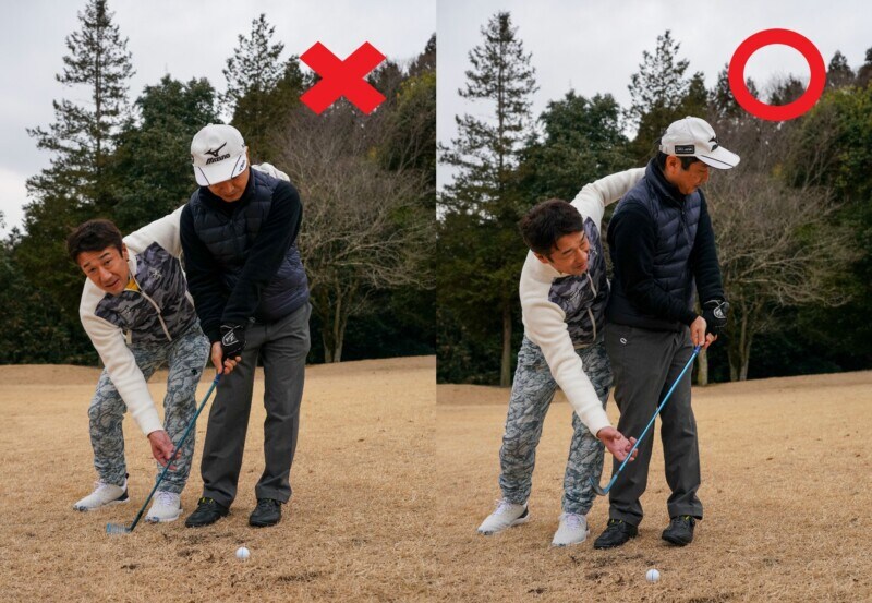 どっちが正解？左足上がりのアプローチは「低い球」で寄せよう