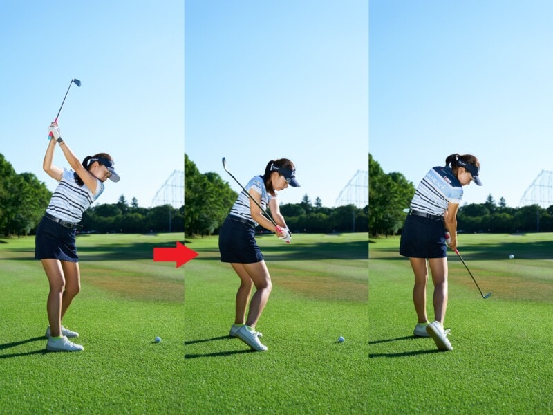 「右ヒジの向き」を直すだけ!アイアンショットがブレないコツを解説