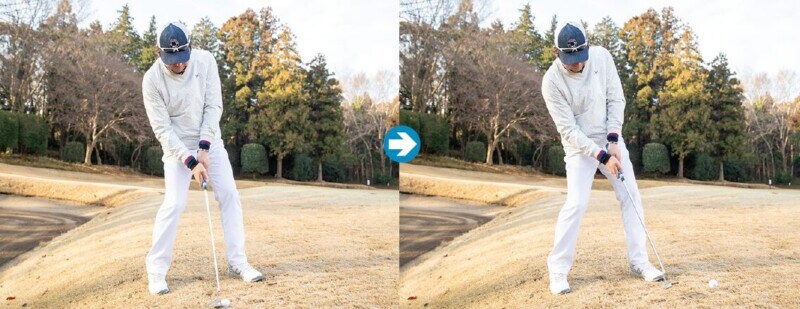 薄芝でのアプローチはパターを使ってみて!ザックリのミスをなくそう