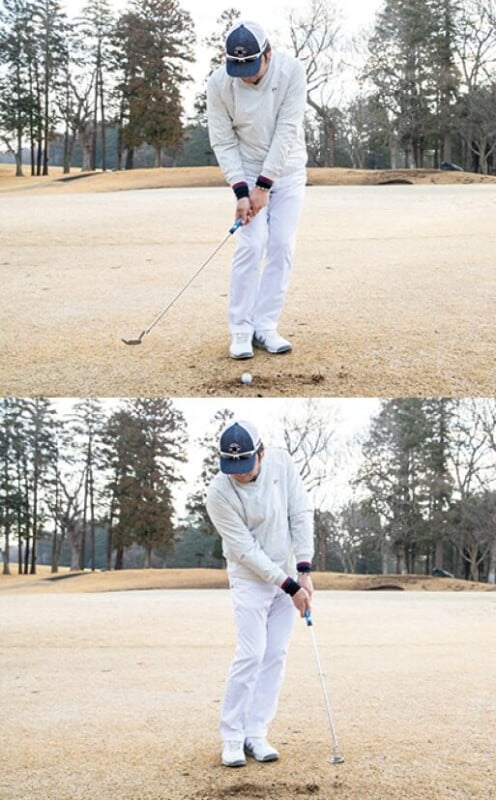 薄芝でのアプローチはパターを使ってみて!ザックリのミスをなくそう