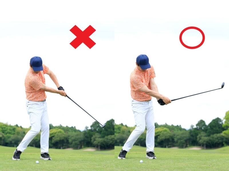 UTで打ち急ぎを防ぐコツは？「釣り竿を振るイメージで…」