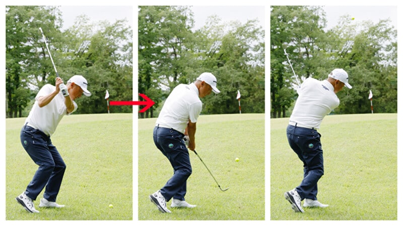 「グリップエンドをヘソに向ける」と狙った方向に打てる!人気コーチが解説