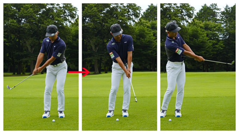 「グリップエンドをヘソに向ける」と狙った方向に打てる!人気コーチが解説