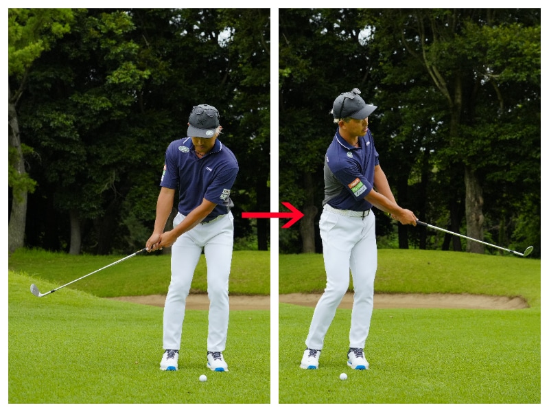 「グリップエンドをヘソに向ける」と狙った方向に打てる!人気コーチが解説
