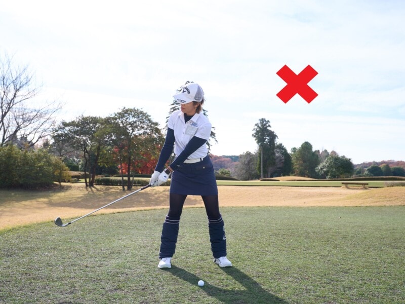 大きく振りかぶるのはNG！アイアンは“バックスイング小さめ”が正解