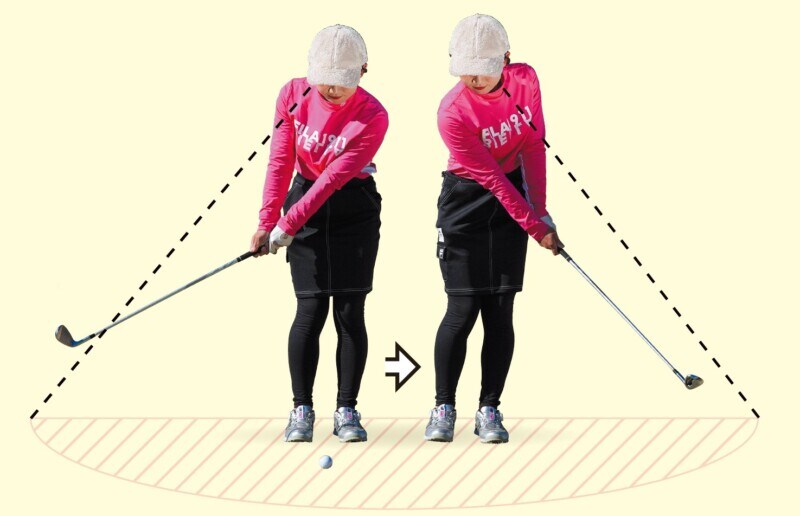 「春の難芝」のアプローチはどう打つ？振り幅を小さくするが正解