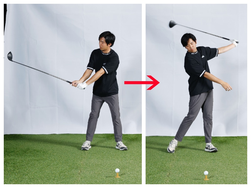 切り返しで右手を離して練習しよう!飛距離が伸びるスイングのコツは…