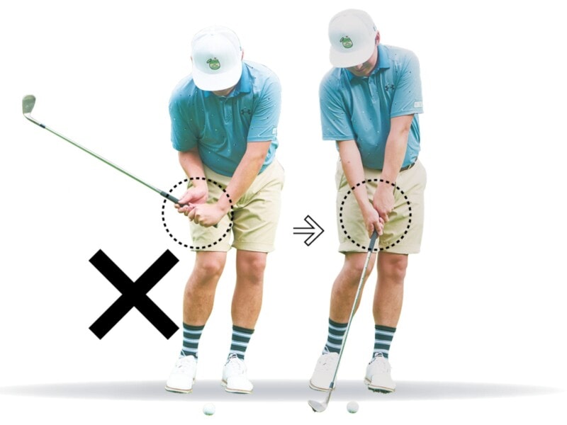 ミスを出さないアプローチのコツは「胸と手元の距離」が超重要