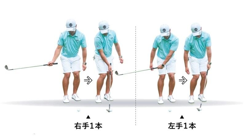 「フェースの向きがわからない…」なら、スプリットハンドで振ってみよう！
