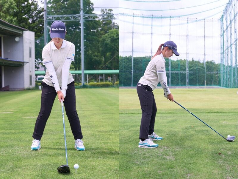 どっちが飛ぶ構え?ポイントは“右ヒジ”
