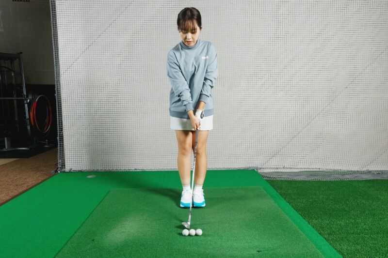 “100切り”のポイントはボールの位置！簡単にピンに寄るアプローチドリル
