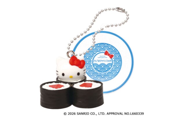 【カプセルトイ新作】サンリオキャラクターズがお寿司に変身！鉄火巻きになった「ハローキティ」、サーモンの「マイメロディ」ほか（全6種）が登場