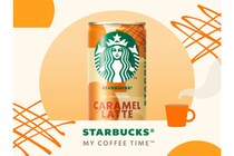 「スタバ」の缶コーヒーシリーズ「スターバックス MY COFFEE TIME」から、初のフレーバーラテ「キャラメルラテ」が新登場！