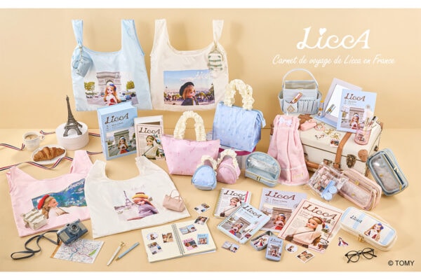 【ダイソーの姉妹ブランド】大人かわいい♪ 「リカちゃん」と初コラボの全31アイテム発売！　エコバッグやA5ノート、シールも！［THREEPPY］