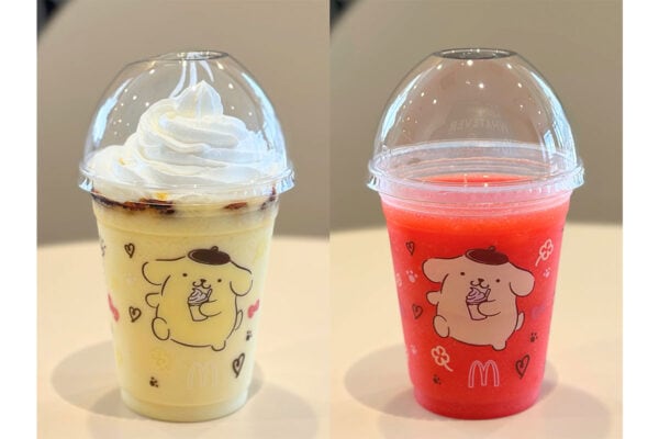 【マクドナルド】「マックカフェ」初の「サンリオ」コラボ！ 第1弾、注目はポムポムプリンのリアルな“飲むプリン”（全2ドリンク）をレビュー♪