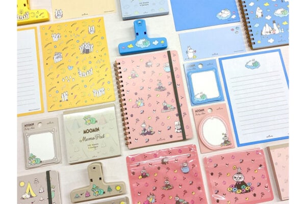 【ムーミン】大人も使いやすい…　文具24点が新発売♪　ノートやメモパッド。 ミイ ＆ スナフキン ＆ ニョロニョロも！