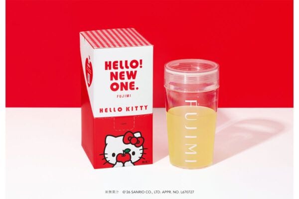 「フジミ」×「ハローキティ」数量限定「アップル風味」プロテインが新登場！ 3種の“デザインシェイカー”にも注目