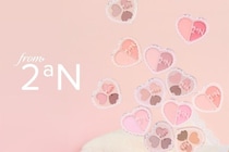 【コンビニコスメ】セブン限定《from 2aN》の第2弾…　ハート型がかわいい「アイパレット」＆「チーク」♪　税込み1100円
