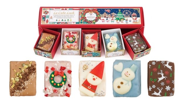 キューブラスク5個入 ジョワイユノエル／Le Cube Rusk Joyeux Noel