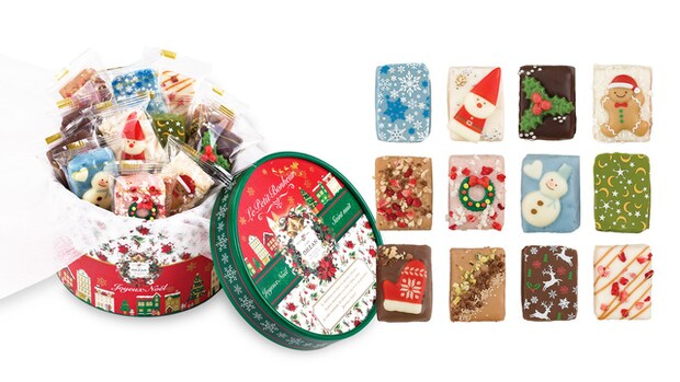 キューブラスク12個入 ノエルブラン／Le Cube Rusk Noel Blanc