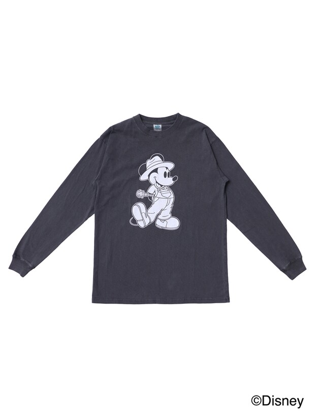 HIRAIDAI / “Mickey Mouse” Vintage Style LONGSLEEVE TEE [BLACK]