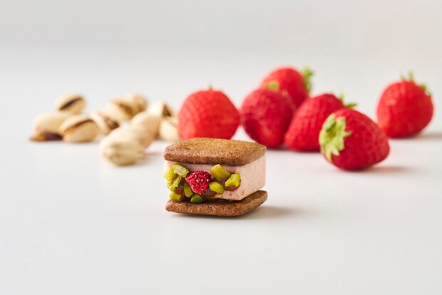 苺のキャラメルピスタチオ(季節限定) 320円(税込)