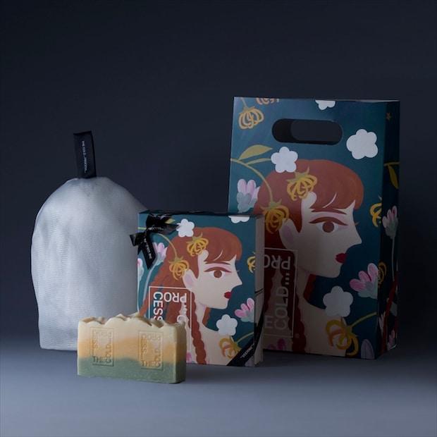 ウィンターギフト【ソープバー+6層泡立てネット(ポケット付)】