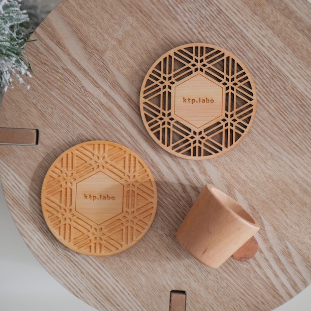 【紀州檜 × 日本の伝統柄】長く愛せるサステナブルな和柄コースター新発売